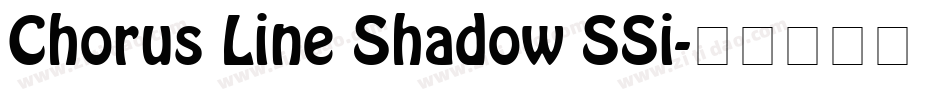 Chorus Line Shadow SSi字体转换